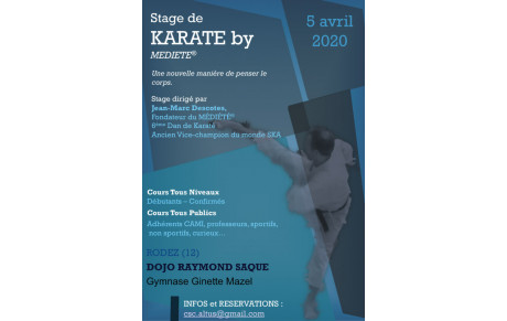 05/04/20 - STAGE DE KARATE